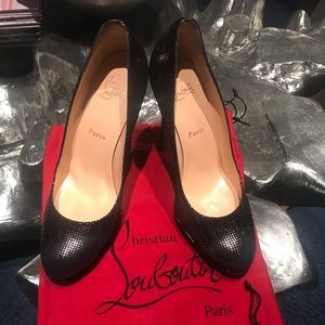 Christian Louboutin Declic Square Metal pumps